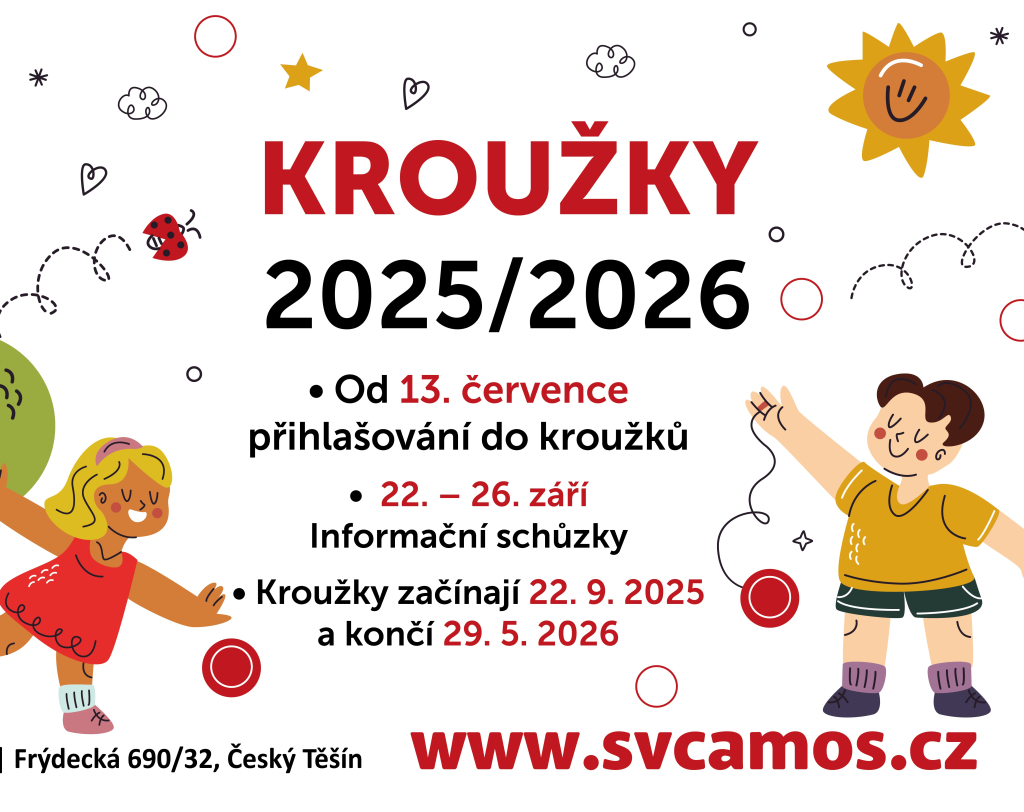 Nabídka kroužků na školní rok 2025/2026