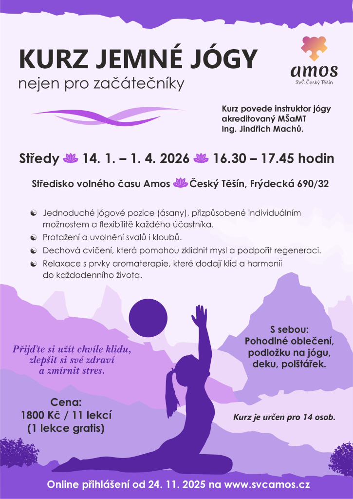 Kurz jemné jógy nejen pro začátečníky