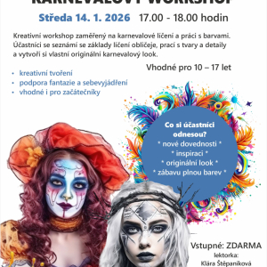 Karnevalový workshop - Beauty studio